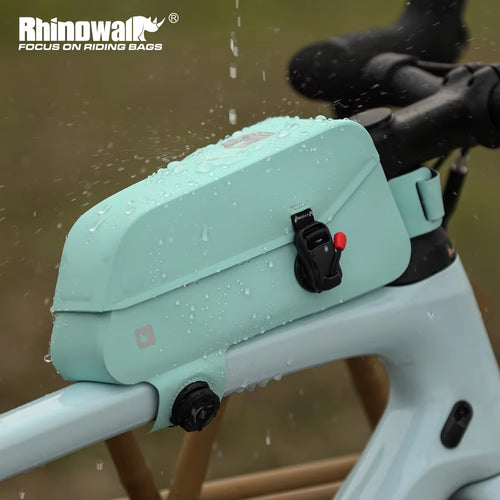 Bicycle Waterproof Bag Cycling Top Front Tube Frame Bag Magnetic Closure and Knob Locking System for MTB Road Bike
