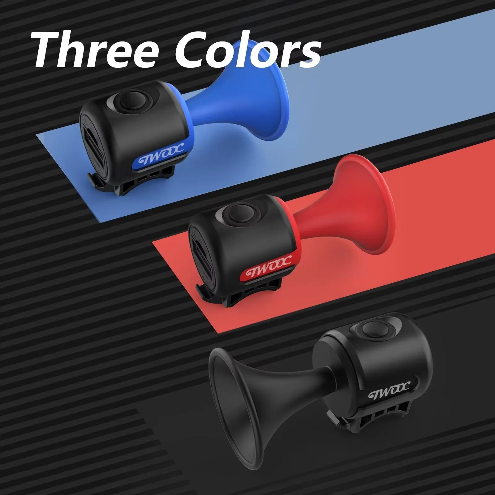 Bicycle Electronic Horn Loud Warning Sound CR2032 Battery 120Db IPX4 Waterproof Suitable for Road and Mountain Bike