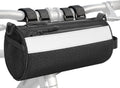 Urban Roll E-Bike Handlebar Bag Waterproof Bicycle Front Bag for Mountain Multiuse Crossbody Hand Bag (Black, Medium)