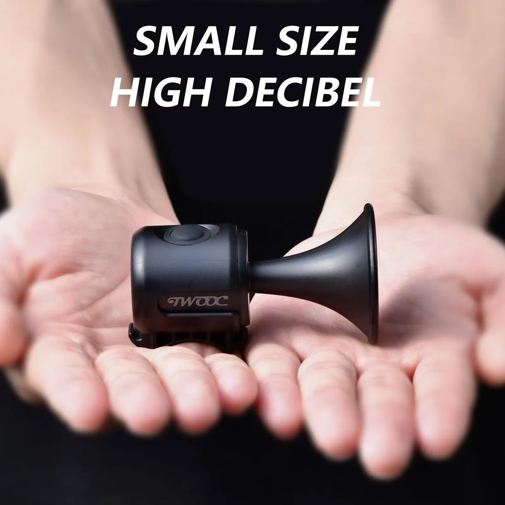 Bicycle Electronic Horn Loud Warning Sound CR2032 Battery 120Db IPX4 Waterproof Suitable for Road and Mountain Bike
