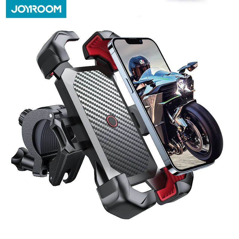 360° View Bike Phone Holder Motorcycle Phone Stand for 4.7-7 Inch Mobile Phone Holder Shockproof Bracket GPS Clip