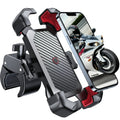 360° View Bike Phone Holder Motorcycle Phone Stand for 4.7-7 Inch Mobile Phone Holder Shockproof Bracket GPS Clip